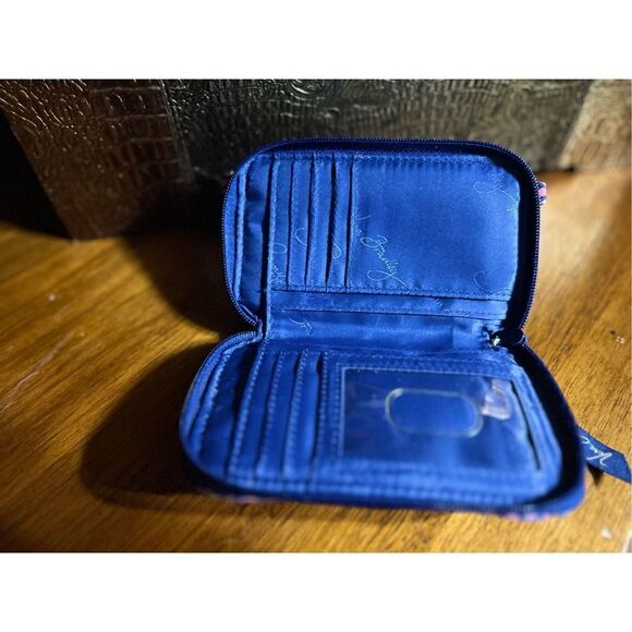 Vera Bradley Pink Katalina Diamond Pattern Wristlet Organizer Wallet - Picture 4 of 7